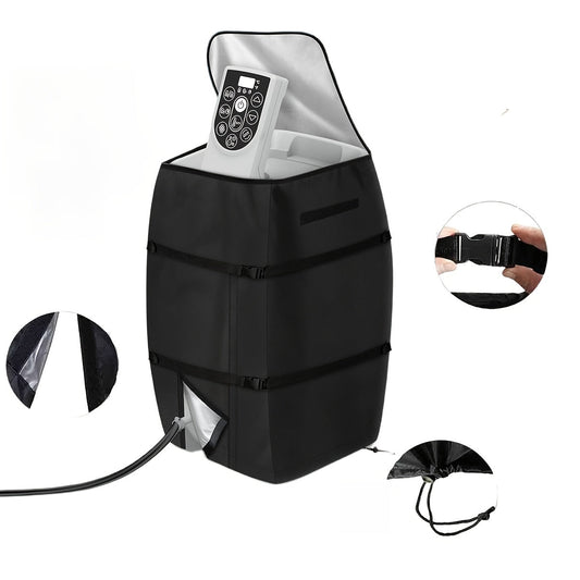 Hot Tub Pump Cover Insulated | Spa Heater Protector Outdoor Black