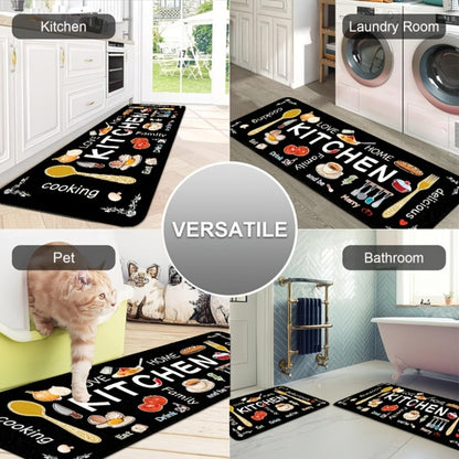 Kitchen Rug Set 3-Piece, Egg Beater Knife & Fork Theme Decorative Kitchen Mats — Soft, Easy-to-Clean Non-Slip Carpet for Kitchen, Dining Room, Bedroom & Bathroom | Fun Cooking Gift