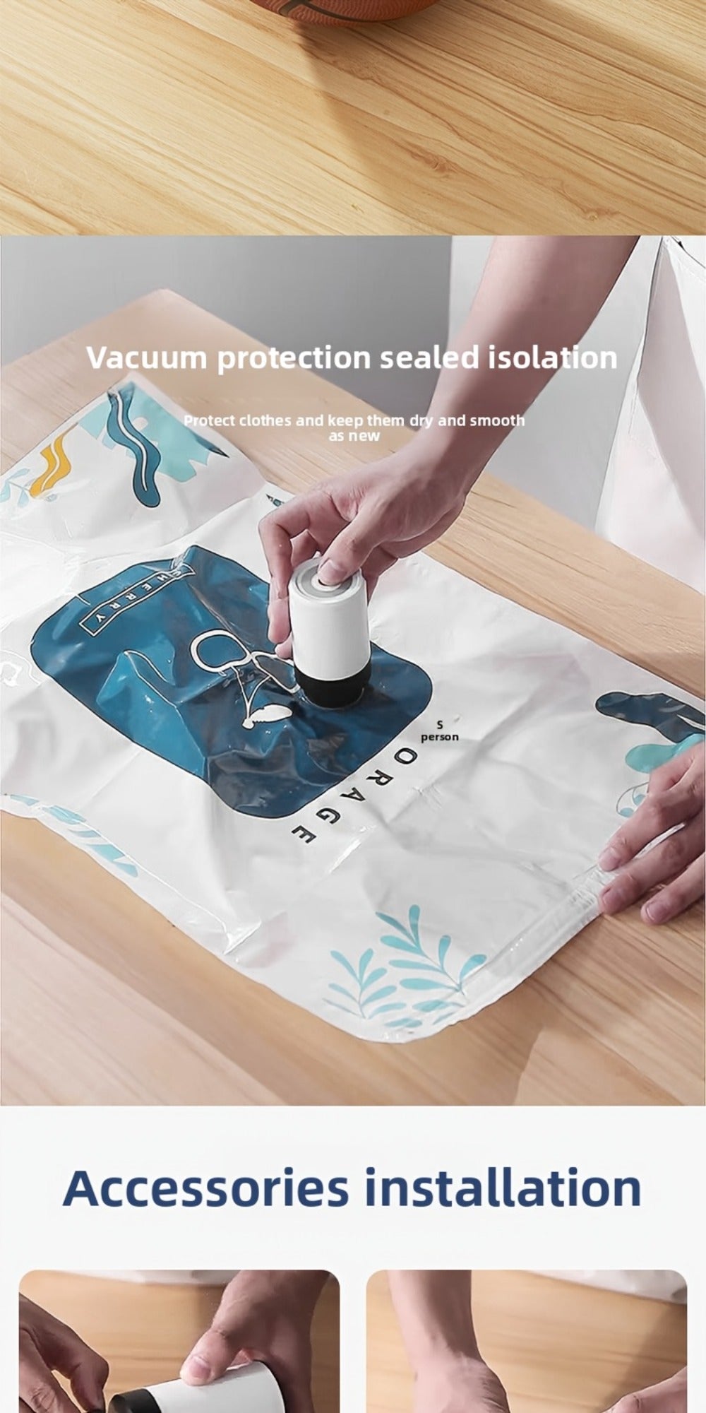 Cordless Handheld Vacuum Sealer Pump with One-Button Control, 5V Charging and Multiple Attachment Set
