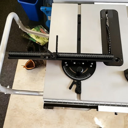 Adjustable Woodworking Miter Angle Gauge with 400 mm Fence and Black or Red Guide Rail Options