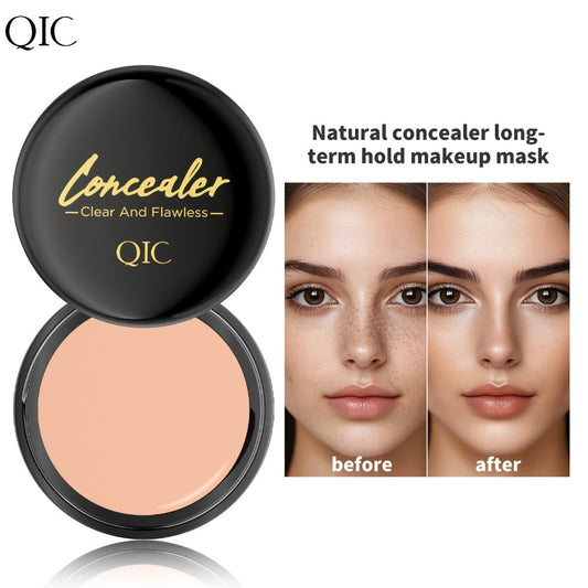 Concealer Cream Set 2pcs Full Coverage — Waterproof Matte Finish, Plant-Based Squalane, Buildable Coverage for Dark Spots, Blemishes & Hyperpigmentation, All Skin Tones Light to Dark