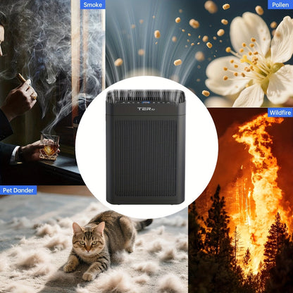Air Purifier with H13 HEPA Filter, 2500 Sq Ft Coverage, PM2.5 Sensor, 22dB Mode and Two Colors
