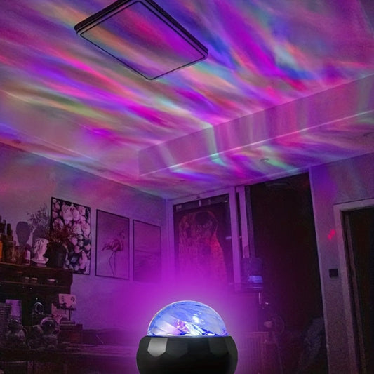 Northern Lights Aurora LED Lamp with Remote Control – USB Powered RGB Color Changing Table Light for Bedroom Gaming Room Party Holiday Gift
