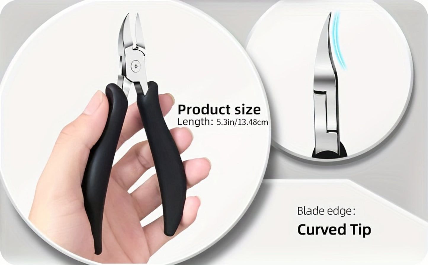 Nail Clipper Tool Set with Large Clipper Pair, Eight-Piece Kit or Hand-and-Foot Clipper Options