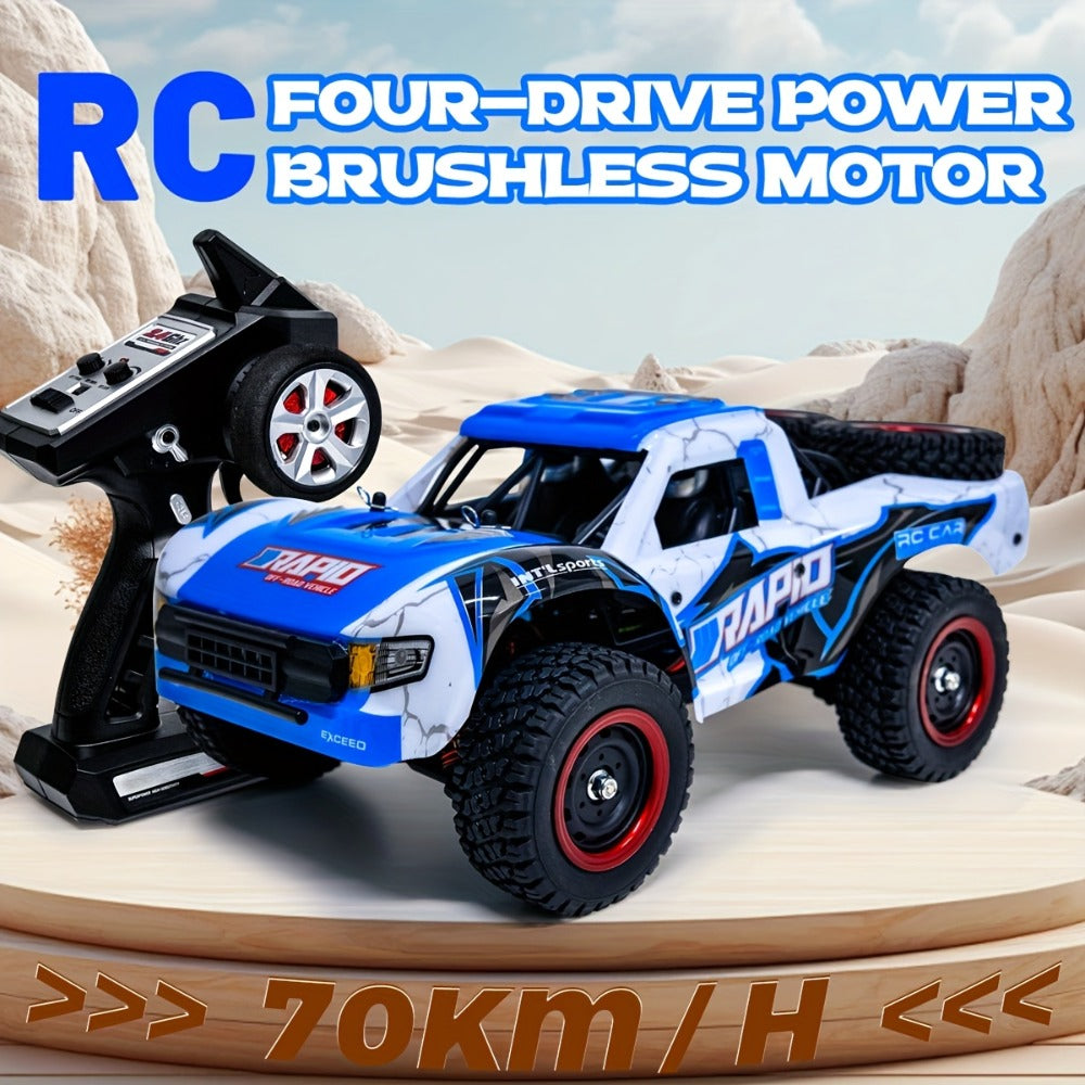 Remote Control Car, RAPTO 1:14 Scale 4WD Off-Road Truck with Carbon-Brush or Brushless Motor Variants and 2.4GHz Control