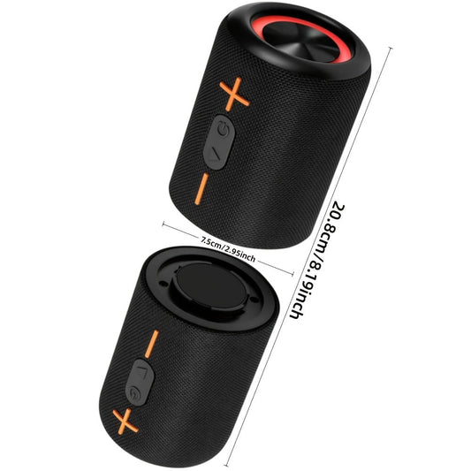 RGB Breathing Light Bluetooth Speaker 2-in-1 Dual Channel Wireless Stereo – Battery or USB Powered, Portable Indoor Outdoor Speaker for Parties, Office, Bedroom, Kitchen, Desk Use
