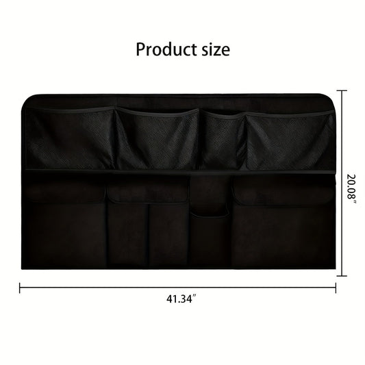 Car Trunk Organizer Bag - High Capacity Oxford Cloth Rear Seat Storage with Adjustable Dividers & Storage Pockets, Universal Fit for Cars, SUVs & Trucks