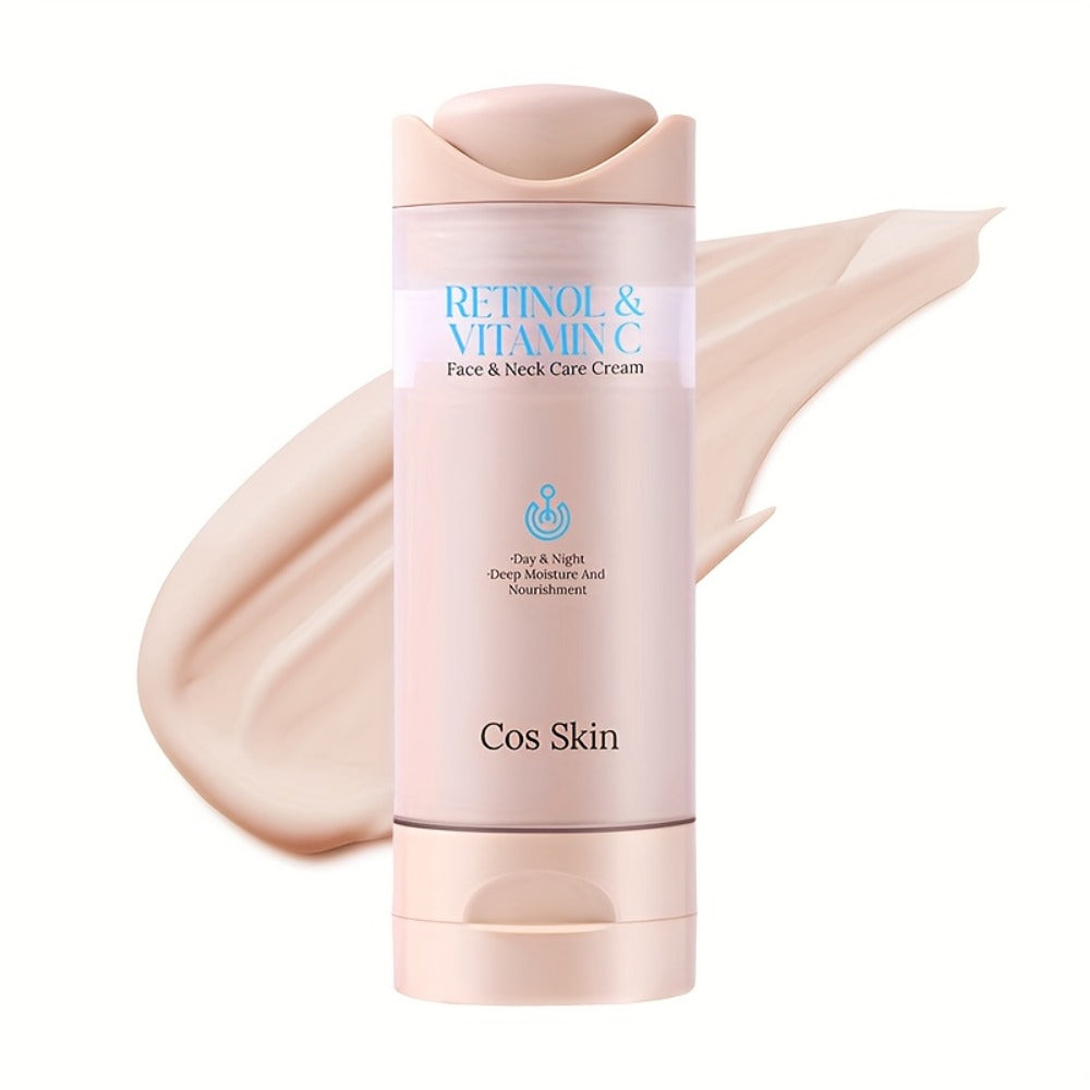 Retinol Vitamin C Face Cream Anti Aging Moisturizer for Skin Elasticity Brightening Deep Hydration Fast Absorbing Non Greasy Gentle Daily Skin Care for Women All Skin Types