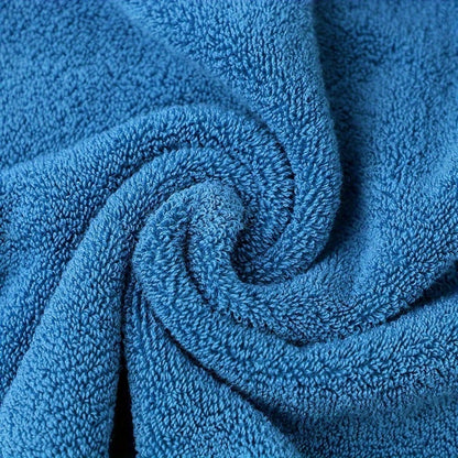 Three-Piece Towel Set with Two Hand Towels and One Bath Towel in Four Embroidered Color Options