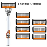 1 handle + 7 blades