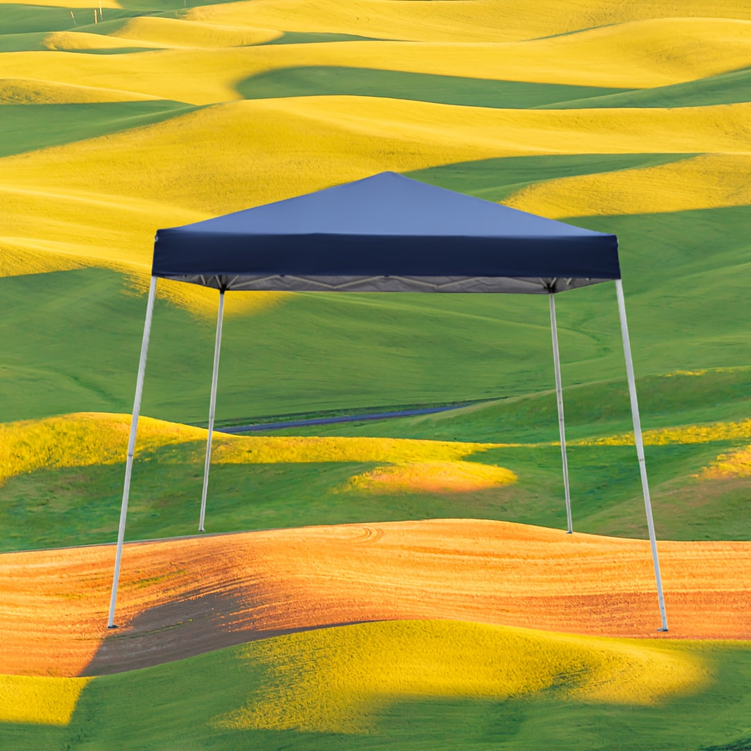 10-by-10-Foot Pop-Up Canopy Tent with Blue or White Standard and Thickened-Fabric Checkout Options