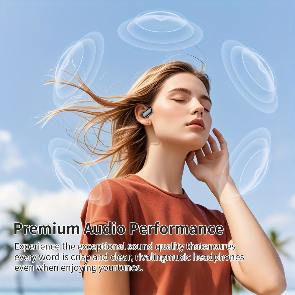 AI Translation Earbuds 144 Languages Real-Time Bluetooth 6.1 TWS Meeting Notes Noise Cancelling Crystal Mic Touch Control Type-C Charging All Smartphones Business Travel