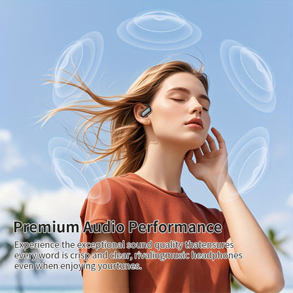 AI Translation Earbuds 144 Languages Real-Time Bluetooth 6.1 TWS Meeting Notes Noise Cancelling Crystal Mic Touch Control Type-C Charging All Smartphones Business Travel