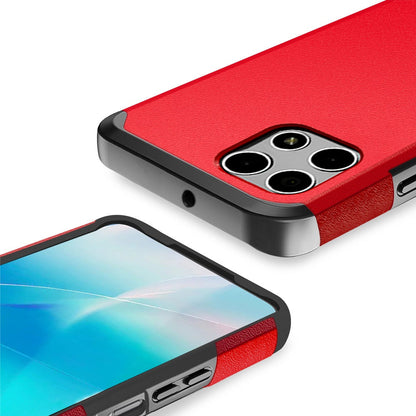 Revvl 7 5G Case Heavy Duty Dual Layer Shockproof with Magnetic Support – Hybrid Hard PC TPU Drop Protection Cover for T-Mobile Revvl 7 5G with Raised Bezels & Precise Cutouts