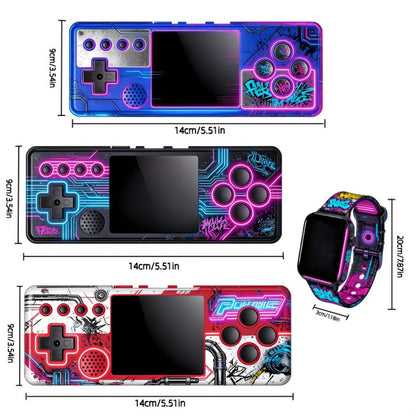 Retro Handheld Game Console Smart Watch Set HD Screen - Portable Classic Gaming Device 2-in-1 Bundle, Best Birthday Valentine Christmas Gift for Men Women Friends Family