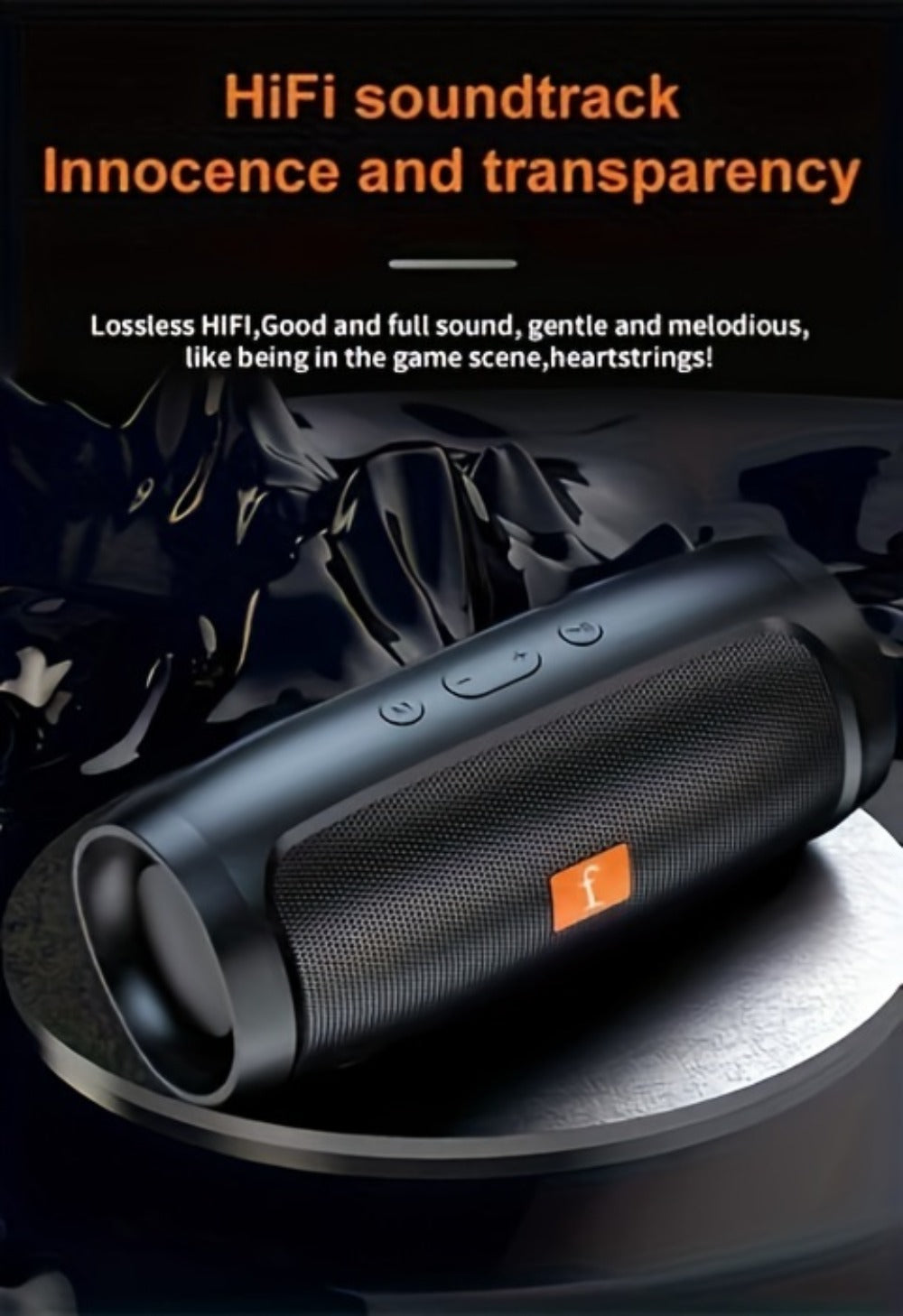 Portable Bluetooth Speaker with RGB Lights & Subwoofer – 5.2 Panoramic Surround Sound, Dual Speakers, Small Stereo Wireless Speaker for Home, Desktop, Holiday Gift for Men & Women
