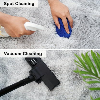 Shaggy Plush Area Rug - Soft Fluffy Carpet for Living Room, Bedroom & Sofa | Non-Slip Machine Washable Tie-Dye & Solid Color Long Pile Rug | Luxury Home Decor Floor Mat in Multiple Sizes & Colors