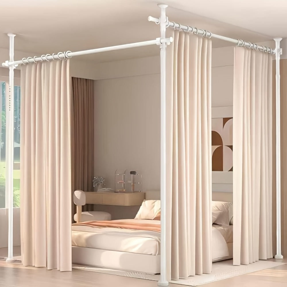 28-114 Inch Tall Room Divider with Tool-Free Assembly and Added Privacy detail image - detail view 15