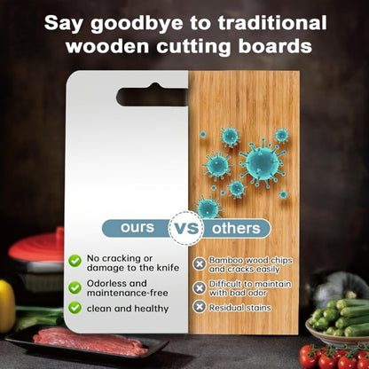 Cutting Board Three-Piece Stainless Steel Set with Rounded Corners, Carry Handles and Three Sizes