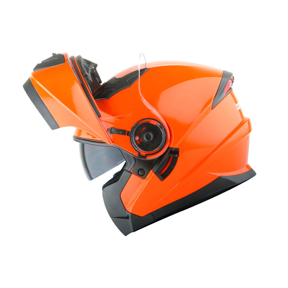 Motorcycle Modular Full Face Helmet Flip Up Dual Visor Sun Shield with Optional LED Tail Light 3 Modes Removable Washable Interior, Multiple Colors S M L XL — Modular901