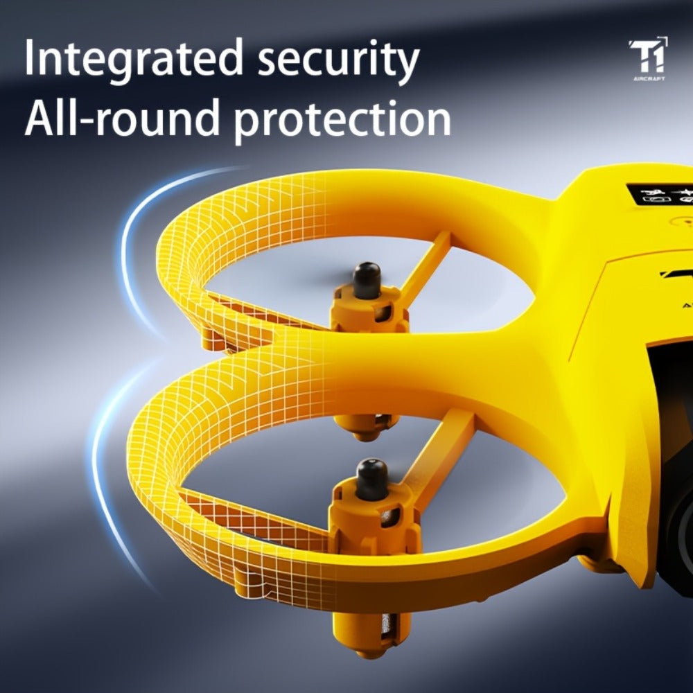 Mini 4K FPV Drone 180° Rotating Dual Camera Optical Flow Positioning Dual Batteries 360° Flip One-Key Takeoff Anti-Shake | RC Quadcopter Toy for Beginners Boys Girls Kids | Birthday Christmas Gift