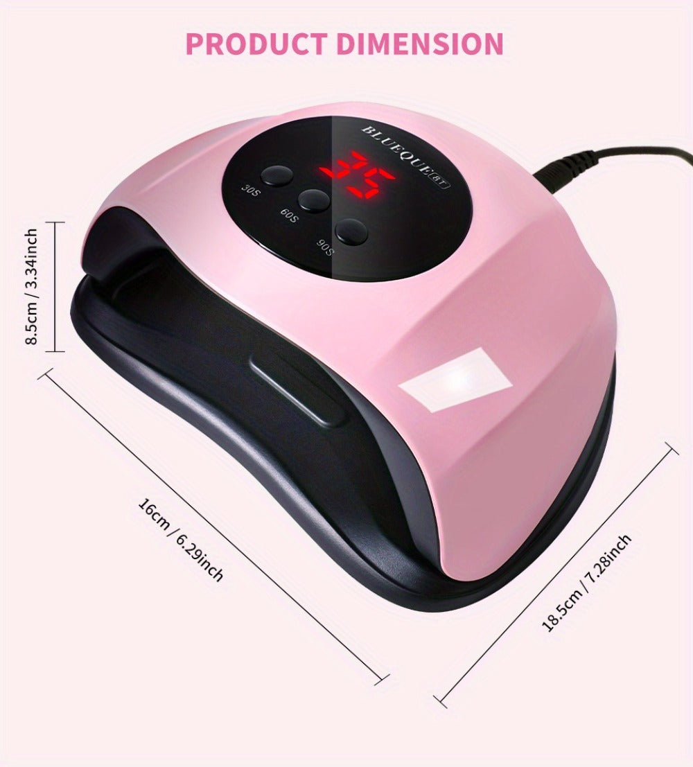 8T UV LED Nail Lamp with 24 Light Beads, Infrared Hand Sensor, 30/60/90s Timers and Two USB Styles