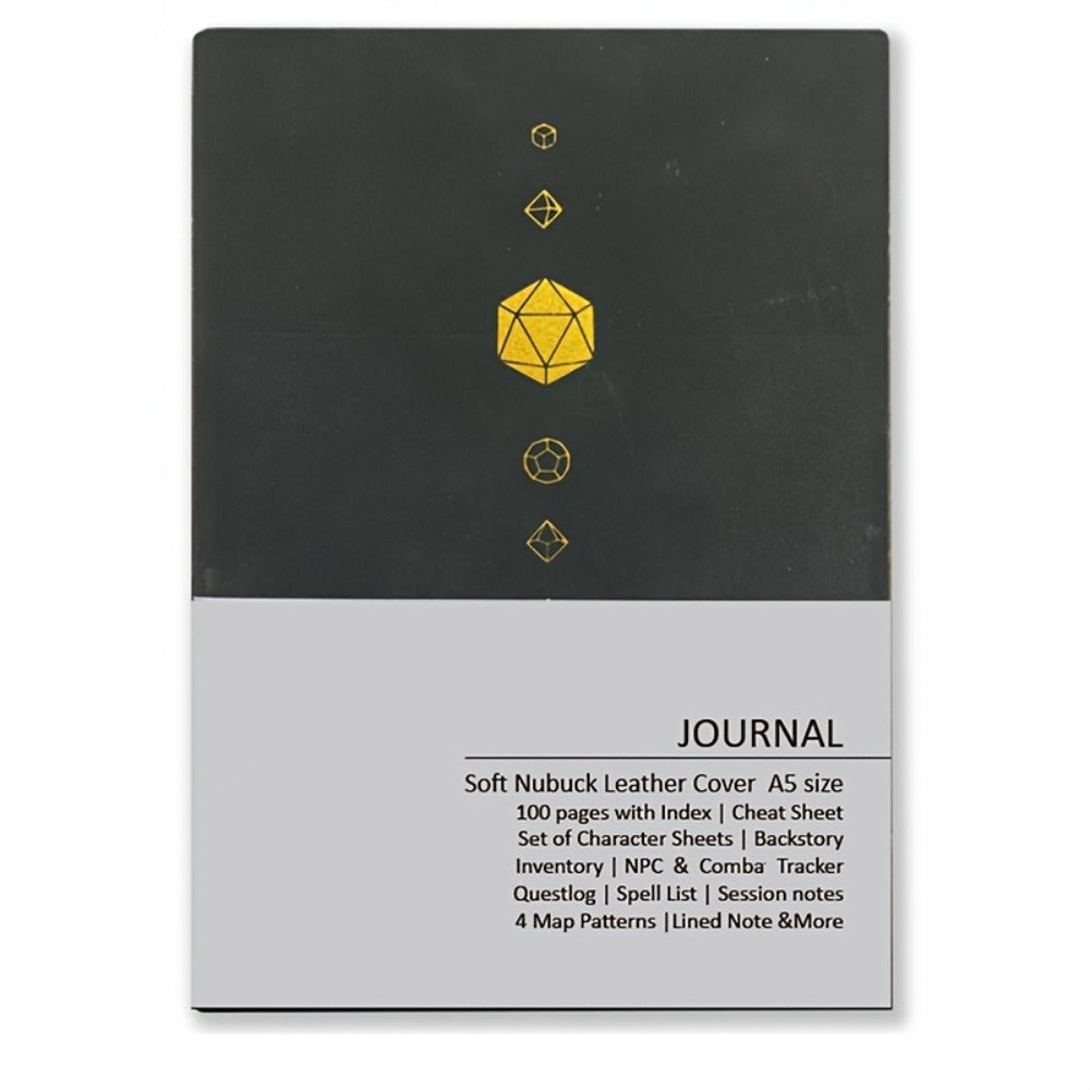DnD Campaign Journal for D&D 5e & 5R Players — RPG Notebook with Character Sheets, Spell Tracker, Quest Log, NPC Manager & Map Pages, A5 Nubuck 100 Pages, 13 Colors, Dungeon Master Gift