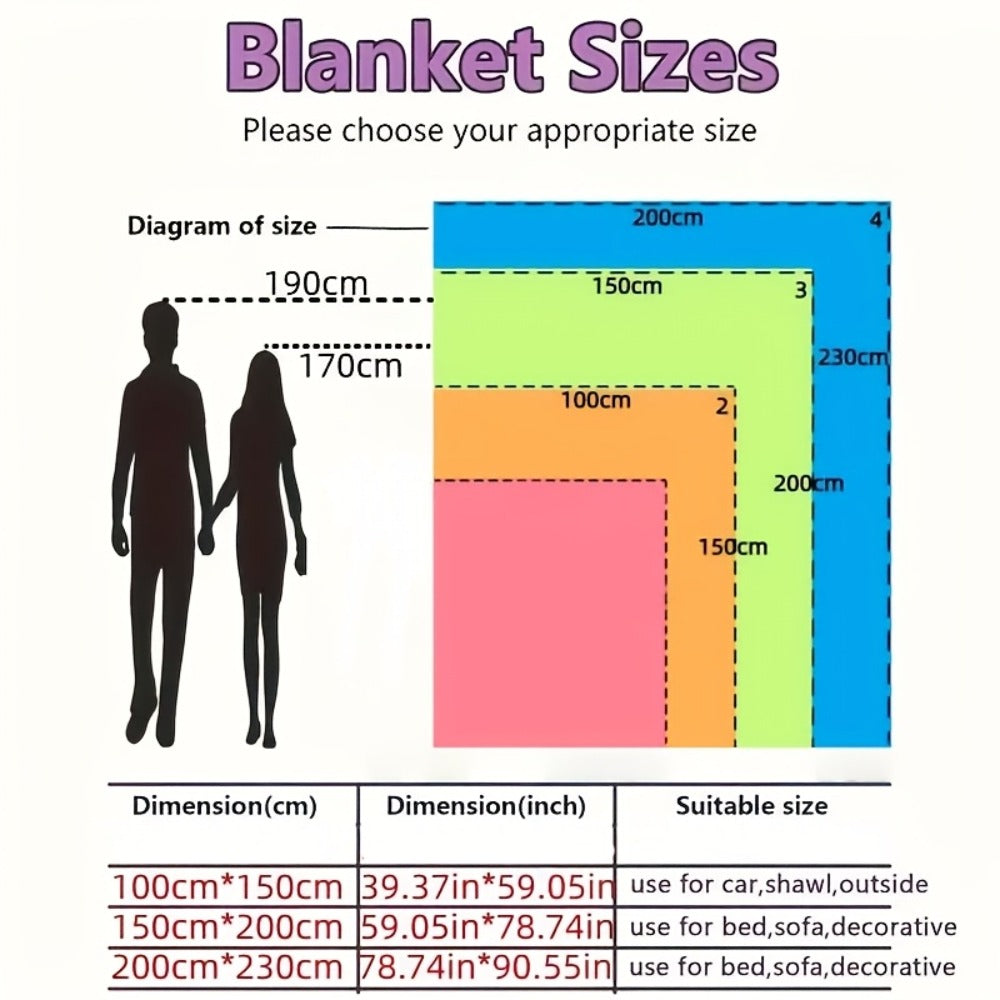 Taffeta Blanket Double-Sided – Silky Soft All-Season Sleep Blanket for Bed & Air Conditioning, Machine Washable, 5 Colors, 3 Sizes