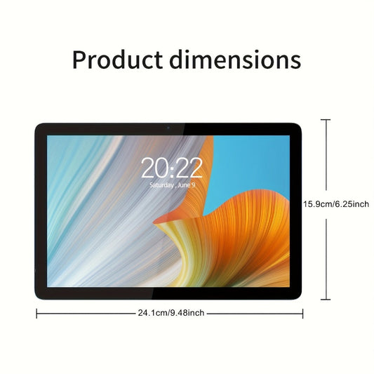 Android Tablet PRITOM 10.1-Inch 2-in-1 with Android 14, 128GB Internal Storage and 8000mAh Battery