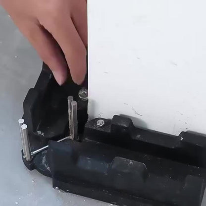 Two-in-One Adjustable Miter Angle Measuring and Cutting Guide for 45- to 180-Degree Layout Work