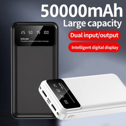 Power Bank 50000mAh with Dual USB Ports, Digital Battery Display and Three Color Options for Travel