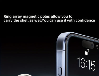 Magnetic Car Phone Holder 22 N55 Magnets 2400gf Force & 78LB Suction – 360° Adjustable Aluminum Alloy Mount with Cooling Vent Design | Compatible with iPhone 16 Pro Max / 15 / 14 / 13 / 12 Plus