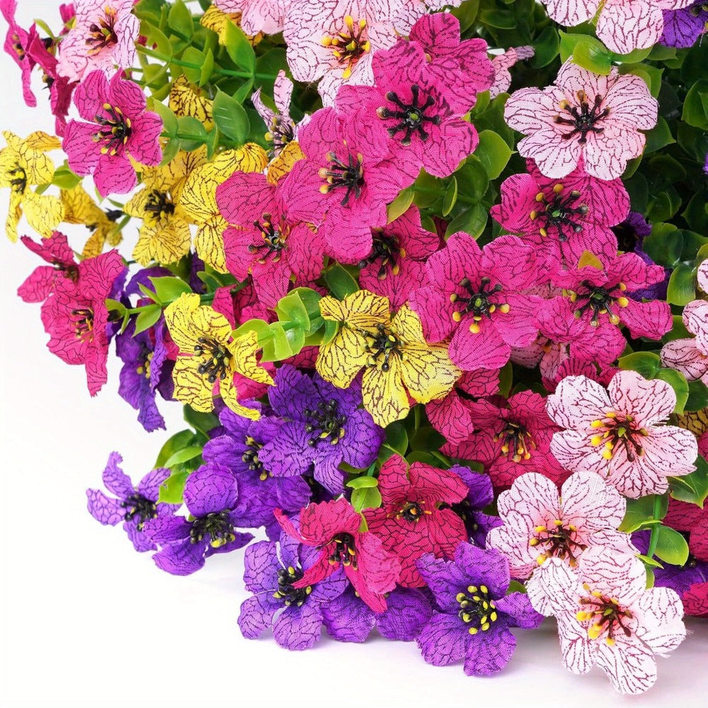Artificial Flowers Mixed-Color Daisy Bundles in 18, 36 or 54-Pack Options with Flexible Stems