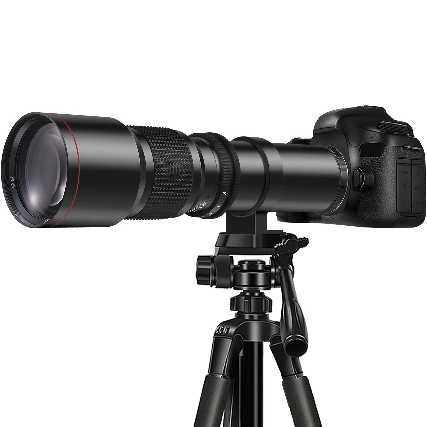 500mm F/8 Manual-Focus Telephoto Lens with T-Mount Adapters in Four Canon EF or Nikon F Options