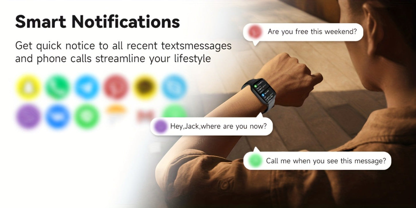 Smartwatch – with Alexa Built-in FAWEIO 1.95" Large Display, Wireless Calling, 100+ Sport Modes, Pedometer Heart Rate Sleep Blood…