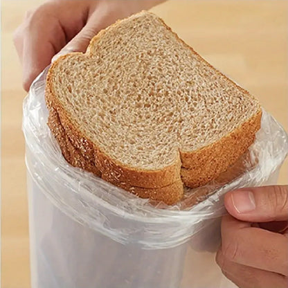 Food Storage Container Bread Box with Clear Rectangular Body, Flip-Top Lid and Red or Black Selection