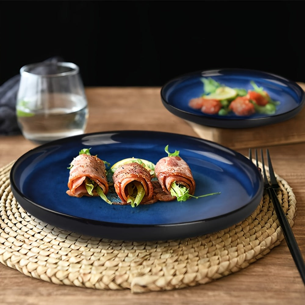 Ceramic Dinnerware Set for 4 – Porcelain Plates Bowls Cups Matte Finish Dishwasher Microwave Oven Safe Stoneware Tableware Scratch Resistant for Restaurant Kitchen Wedding Anniversary Gift