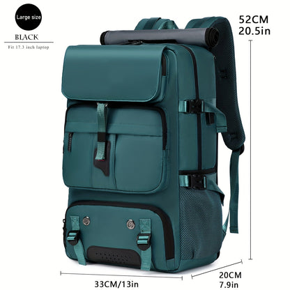 Laptop Backpack with Shoe Compartment, USB Port and Large Travel Storage in Eight Colors for Daily Use