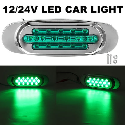 LED Side Marker Lights 4-Pack for Truck Trailer 16 LEDs Dual Mode Steady-On & Flash – 12-24V Universal Fit Front Rear Side Marker Lamp in Red White Blue Green Yellow