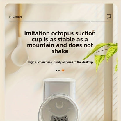 Rotary Cheese Grater with Handle 10 Interchangeable Blades Suction Cup Base Easy Clean Kitchen Slicer for Cheese Vegetables Fruits Nuts