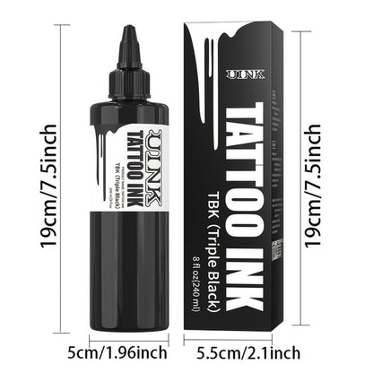 Tattoo Ink UINK 8.12oz 240ml Black, White or White Plus Triple Black Bottle Options with Item-Specific Color, Capacity and Bottle Choices