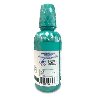 GuruNanda Alcohol Free Mouthwash 2 Pack 16 oz Each Fluoride Free Oral Rinse with 8 Essential Oils Sodium Chlorite Vitamins D3 E K2 ADA Accepted Wild Mint 24 Hour Fresh Breath for Adults