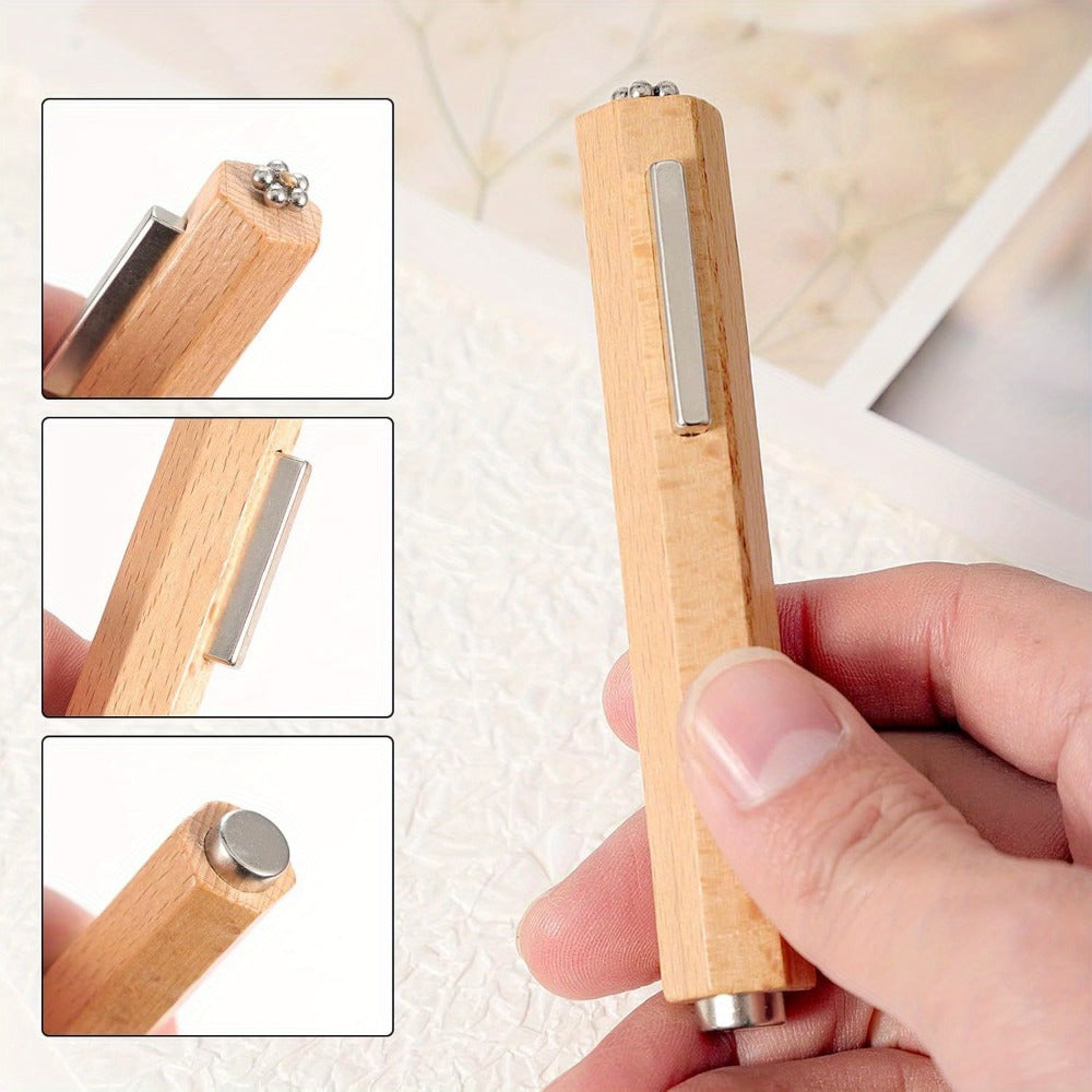 11-Piece Cat Eye Nail Magnet Set with Three-in-One Stick, Heart and Bunny Pattern Tools for Gel Designs