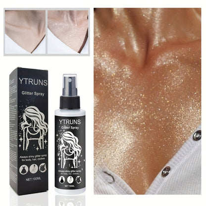 100 ml Star-Shaped Body Shimmer Spray for Hair, Skin and Clothing in Single Checkout Option