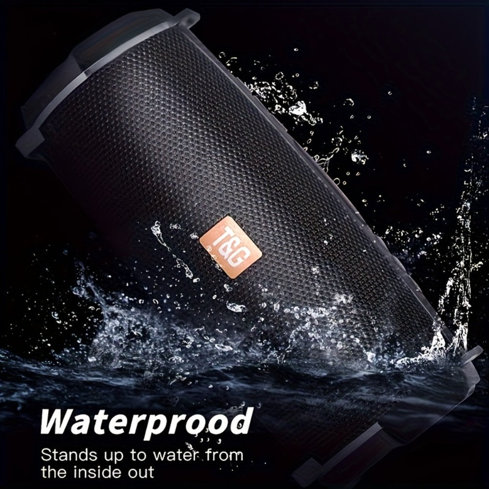 TG192 IPX4 Waterproof Portable Bluetooth Speaker Outdoor 2400mAh Rechargeable Wireless Speaker Color-Changing LED Breathing Light for Camping Picnic Party School Sports Family