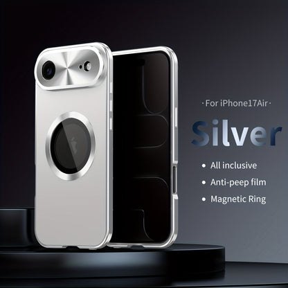 Two-Piece Privacy-Panel Magnetic iPhone Case with Camera Protection in 24 Model and Color Options