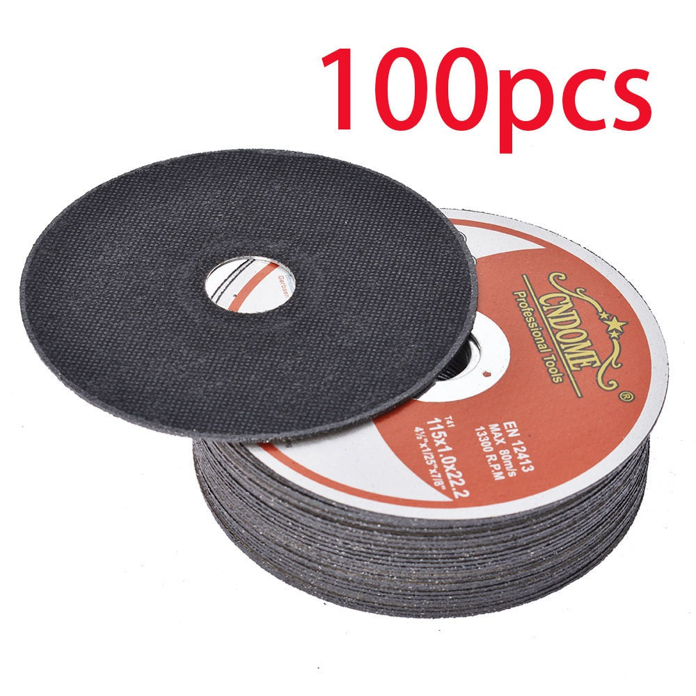 Cut-Off Wheels 100-Pack 4-1/2 Inch Aluminum Oxide Cutting Discs - 0.040" Thin Kerf, 7/8" Arbor, 13300 RPM for Angle Grinder, Metal, Stainless Steel & Steel Cutting, A60TBF Grade Bulk Set