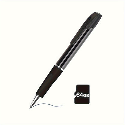 1080P Pen-Style Body Camera with One-Button Recording, USB Port and Camera-Only, 32GB or 64GB Card Options