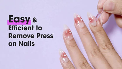 Nail Glue Remover 20ml Precision Needle Applicator Acetone Free - Fast Acting No-Mess Formula for Press On Nails Gel X Nail Tips Fake Nails - Non-Irritating Nail Glue Dissolver for Women