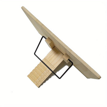 Adjustable Foldable Book Stand with Three Checkout Styles, Page Clips and 11 x 7.9-Inch Reading Panel